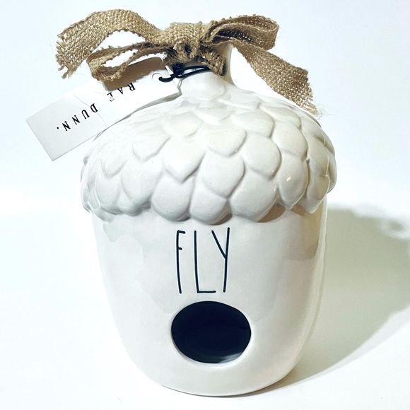 Rae Dunn Acorn “FLY” Birdhouse - Picture 1 of 2